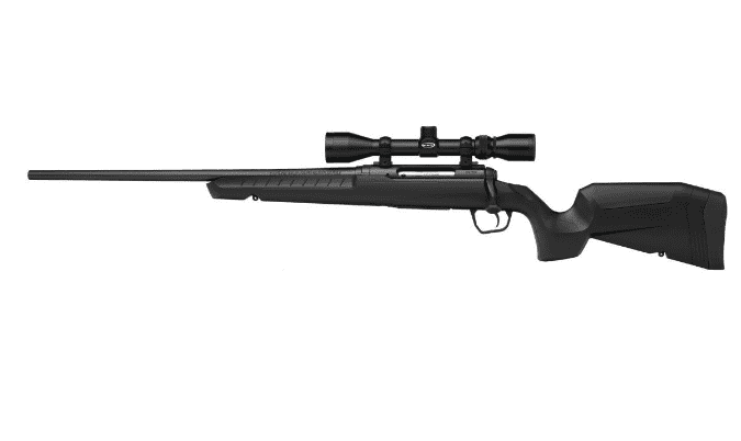 Buy Savage Arms Axis XP 308 Winchester Bolt Action Rifle LH – 4+1 Rounds, 22″ Barrel, Black Synthetic Stock, Blue/Black