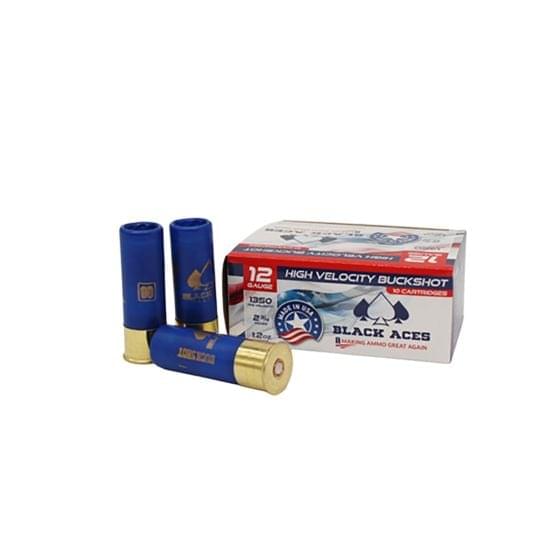 Buy Black Aces Tactical Premium 2.75" 00 Buckshot 12 Gauge Ammunition, 200 Rounds USA Made - BATUSABUCK