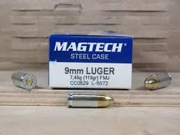 Buy Magtech 9mm Steel Case 115gr FMJ 1,000rd Case