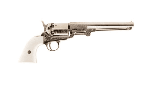 Buy Traditions Revolver 44 Black Powder 7.375 Hammer/Blade Simulated Ivor